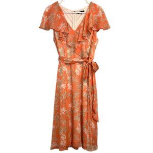 Tommy Hilfiger Peach floral dress Size 14